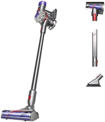 Dyson V8 Cordless Vacuum  Cleans Hard Floors and Carpets  Detangles  Converts to Handheld  115AW  2 Power Modes  Up to 40 Minutes 