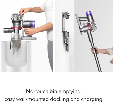 Dyson V8 Cordless Vacuum  Cleans Hard Floors and Carpets  Detangles  Converts to Handheld  115AW  2 Power Modes  Up to 40 Minutes 