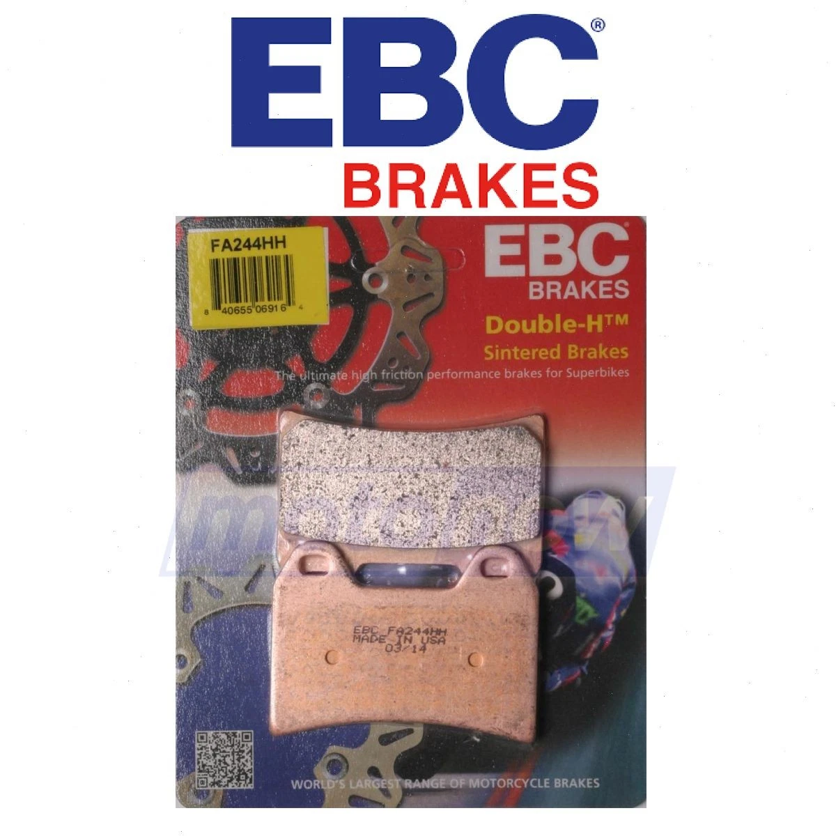 EBC FA244HH Double H Sintered Brake Pads for Brake Brake Pads/Shoes  cw