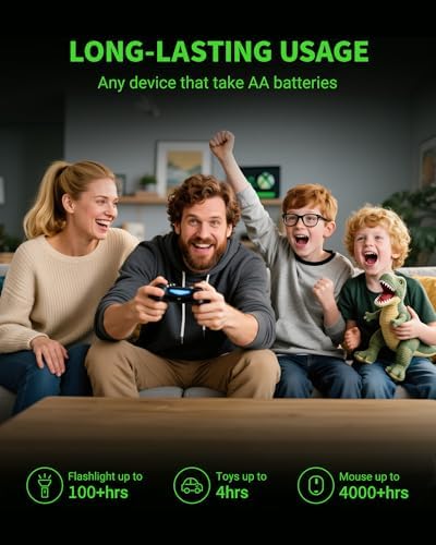 EBL AA Rechargeable Batteries 2800mAh Ready2Charge Quality AA Batteries   16 Counts