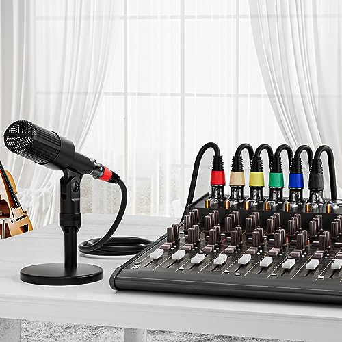 EBXYA XLR Cables 35 ft 4 Pack   Premium Balanced Microphone Cable with 3 Pin XLR Male to Female Cable