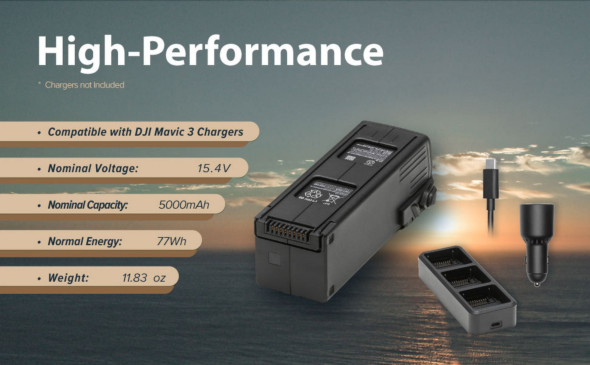 ECI Pro Intelligent Flight Replacement Battery   15 4 V 5000 mAh High Capacity LiPo for DJI Mavic 3 Series  3/3 Pro/3 Cine/3 Classic/Enterprise