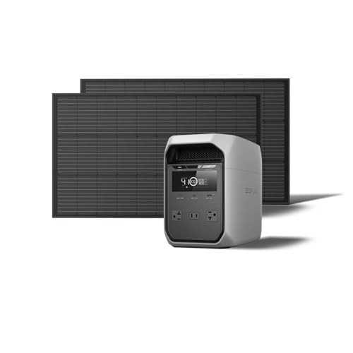 EF ECOFLOW DELTA 3 Portable Power Station  1024Wh LiFePO4 Battery  Full Charge in 56 Min  1800W AC/100W USB C Output  Solar Generator Solar Panel Optional  for Home Backup Power  Camping & RVs