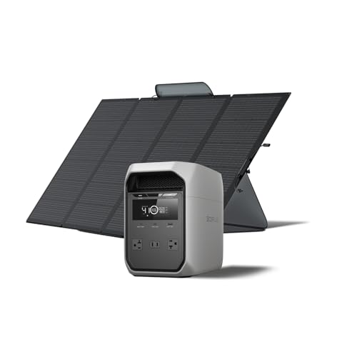 EF ECOFLOW DELTA 3 Portable Power Station  1024Wh LiFePO4 Battery  Full Charge in 56 Min  1800W AC/100W USB C Output  Solar Generator Solar Panel Optional  for Home Backup Power  Camping & RVs