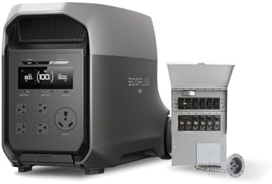 EF ECOFLOW DELTA 3 Ultra Portable Power Station  3072Wh LiFePO4 Battery  3600W  Surge 7200W  Output Home Power  Solar Generator for Home Use  Camping Accessories  Emergencies & RV Backup