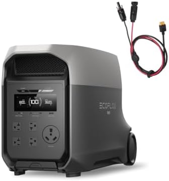 EF ECOFLOW Delta 3 Ultra Portable Power Station  3072Wh LiFePO4 Battery  3600W  Surge 7200W  Output Home Power  Solar Generator for Home Use  Camping Accessories  Emergencies & RV Backup