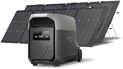 EF ECOFLOW Delta 3 Ultra Portable Power Station  3072Wh LiFePO4 Battery  3600W  Surge 7200W  Output Home Power  Solar Generator for Home Use  Camping Accessories  Emergencies & RV Backup