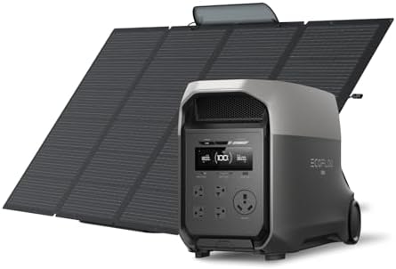 EF ECOFLOW Delta 3 Ultra Portable Power Station  3072Wh LiFePO4 Battery  3600W  Surge 7200W  Output Home Power  Solar Generator for Home Use  Camping Accessories  Emergencies & RV Backup