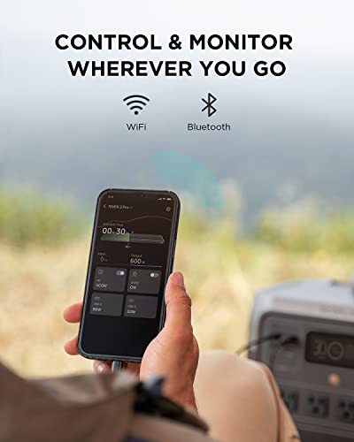 EF ECOFLOW Portable Power Station RIVER 2 Pro 768Wh LiFePO4 Battery 70 Min Fast Charging 4X800W X Boost 1600W AC Outlets Solar Generator for Outdoor Camping/RVs/Home Use Black