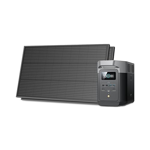 EF ECOFLOW Central eléctrica portátil DELTA 3 Classic, batería LiFePO4 de 1024 Wh, salida USB-C de 1800 W AC/100 W, carga rápida de 1 hora, generador solar para respaldo del hogar, camping y caravanas (panel solar opcional)