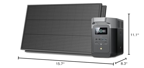 EF ECOFLOW Central eléctrica portátil DELTA 3 Classic, batería LiFePO4 de 1024 Wh, salida USB-C de 1800 W AC/100 W, carga rápida de 1 hora, generador solar para respaldo del hogar, camping y caravanas (panel solar opcional)