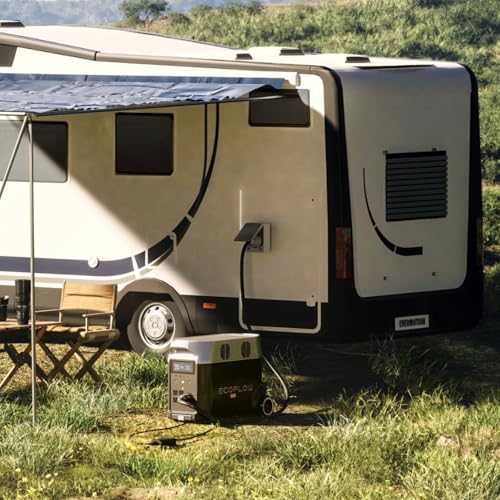 EF ECOFLOW Portable Power Station 3600Wh DELTA Pro  120V AC Outlets x 5  3600W  2 7H Fast Charge  Lifepo4 Power Station  Solar Generator for Home Use  Power Outage  Camping  RV  Emergencies