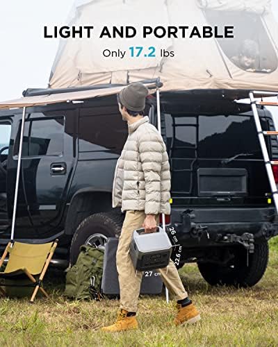 EF ECOFLOW Portable Power Station RIVER 2 Pro  768Wh LiFePO4 Battery  70 Min Fast Charging  4X800W  X Boost 1600W  AC Outlets  Solar Generator for Outdoor Camping/RVs/Home Use Black