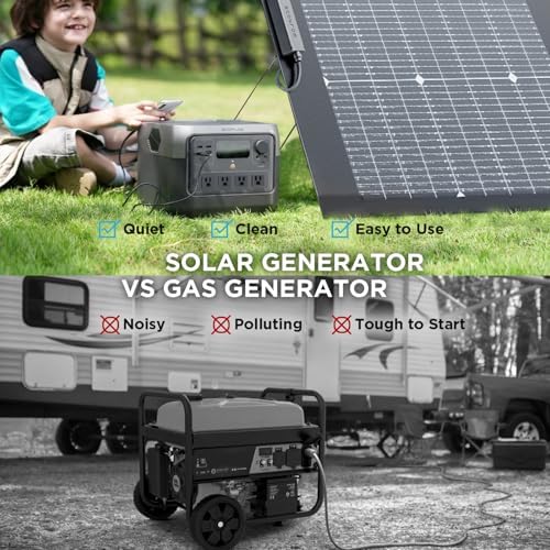 EF ECOFLOW Portable Power Station RIVER 2 Pro  768Wh LiFePO4 Battery  70 Min Fast Charging  4X800W  X Boost 1600W  AC Outlets  Solar Generator for Outdoor Camping/RVs/Home Use Black