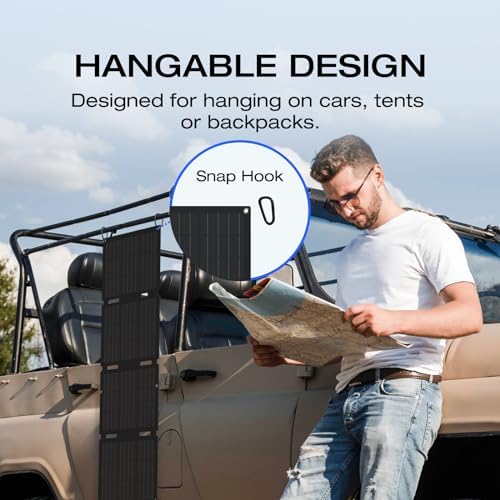 EF ECOFLOW Estación de energía portátil RIVER 2 con panel solar de 45 W, batería LiFePO4 de 256 Wh/1 hora de carga rápida, hasta 600 W de salida, generador solar para campamento al aire libre/RVs/uso doméstico