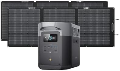 EF ECOFLOW Portable Power Station DELTA 3 Max  2048Wh LiFePO4 Battery  Solar Generator  Solar Panel Optional   3400W X Boost Output  Ultra Fast 0 80  Charging in 1 13 Hr  Home Backup & RV Camping