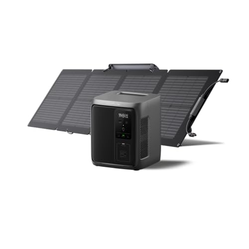 EF ECOFLOW Portable Power Station DELTA 3 Plus  1024Wh LiFePO4  LFP  Battery  1800W AC/140W USB C Output  Solar Generator  Solar Panel Optional  for Home Backup  Camping&RV
