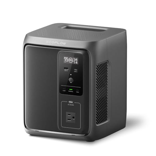 EF ECOFLOW Portable Power Station DELTA 3 Plus  1024Wh LiFePO4  LFP  Battery  1800W AC/140W USB C Output  Solar Generator  Solar Panel Optional  for Home Backup  Camping&RV