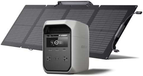 EF ECOFLOW Portable Power Station DELTA 2  1024Wh LiFePO4  LFP  Battery  1800W AC/100W USB C Output  Solar Generator Solar Panel Optional  for Home Backup Power  Camping & RVs
