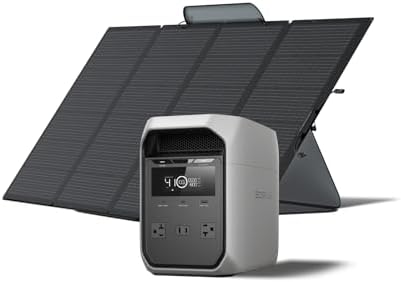 EF ECOFLOW Portable Power Station DELTA 2  1024Wh LiFePO4  LFP  Battery  1800W AC/100W USB C Output  Solar Generator Solar Panel Optional  for Home Backup Power  Camping & RVs