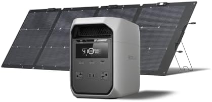 EF ECOFLOW Portable Power Station DELTA 2  1024Wh LiFePO4  LFP  Battery  1800W AC/100W USB C Output  Solar Generator Solar Panel Optional  for Home Backup Power  Camping & RVs