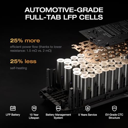 EF ECOFLOW Solar Generator DELTA 3 with 220W Bifacial Solar Panel  1024Wh Portable Power Station  LFP Battery 1800W AC/100W USB C Output  Full Charge in 56 Min for Home Backup Power  Camping & RVs