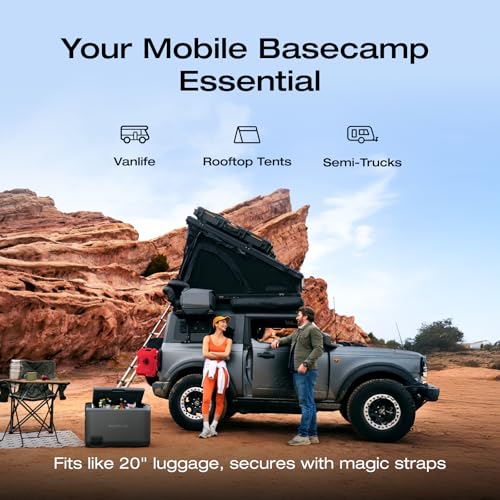 EF ECOFLOW WAVE 3 Portable Air Conditioner with Add on Battery  1800W/6100 BTU Cooling and 2000W/6800 BTU Heating  1000W Fast Charging in 75 mins  8H Wireless Running  APP Control  for camping  RVs