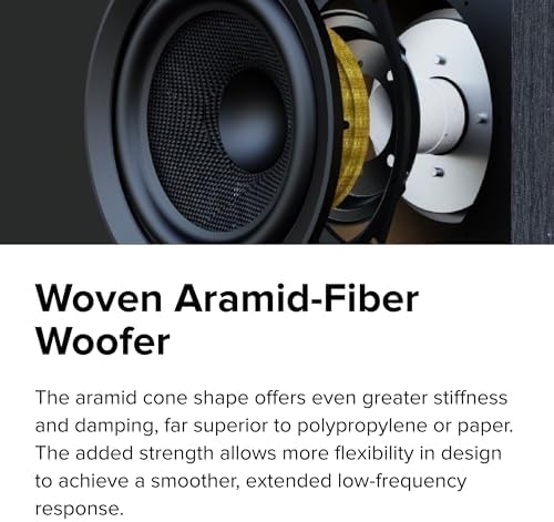 ELAC Debut 3 0 DB53 BK Bookshelf Speakers  Black Ash  Pair    1  Aluminum Dome Tweeter & 5 25  Aramid Fiber Woofer   2 Way Bass Reflex   48Hz to 38KHz Response