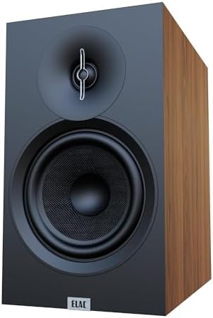 ELAC Debut 3 0 DB53 BK Bookshelf Speakers  Black Ash  Pair    1  Aluminum Dome Tweeter & 5 25  Aramid Fiber Woofer   2 Way Bass Reflex   48Hz to 38KHz Response