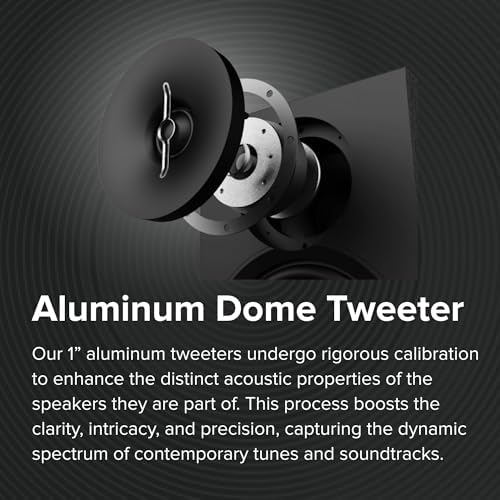 ELAC Debut 3 0 DB63 BK Bookshelf Speakers  Black Ash  Pair    1  Aluminum Dome Tweeter & 6 5  Aramid Fiber Woofer   2 Way Bass Reflex   42Hz to 38KHz Response