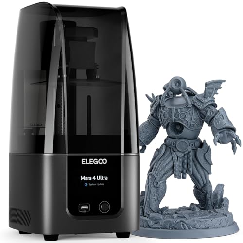 ELEGOO Mars 4 Ultra MSLA 3D Printer with 7 9K LCD  Wi Fi  ACF Release Liner Film   6 5 x 6 04 x 3 06 inches Printing Size