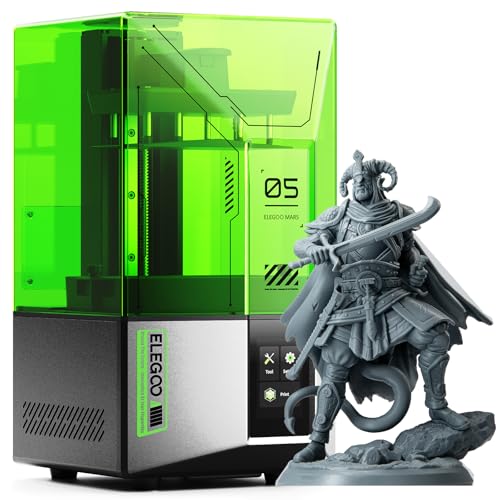 ELEGOO Mars 5 Resin 3D Printer with 4K Mono LCD Automatic Leveling  Desktop 3D Printer with Printing Size of 5 65   3 53   5 91 inches