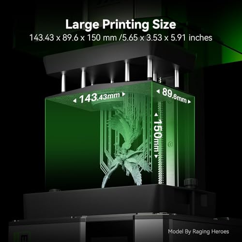 ELEGOO Mars 5 Resin 3D Printer with 4K Mono LCD Automatic Leveling  Desktop 3D Printer with Printing Size of 5 65   3 53   5 91 inches