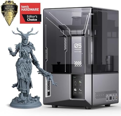 ELEGOO Mars 5 Ultra 7 9K MSLA Resin 3D Printer with Intelligent Mechanical Sensor  150mm/h Fast Speed  AI Camera  Wi Fi Cluster Printing  Auto Leveling  Printing Size of 6 04   3 06   6 49 inch