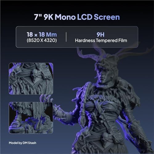 ELEGOO Mars 5 Ultra 7 9K MSLA Resin 3D Printer with Intelligent Mechanical Sensor  150mm/h Fast Speed  AI Camera  Wi Fi Cluster Printing  Auto Leveling  Printing Size of 6 04   3 06   6 49 inch