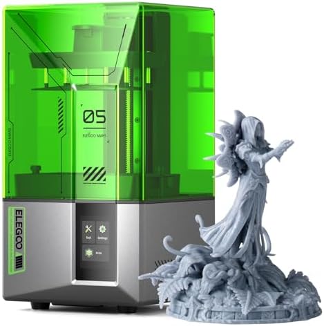 ELEGOO Mars 5 Ultra 7 9K MSLA Resin 3D Printer with Intelligent Mechanical Sensor  150mm/h Fast Speed  AI Camera  Wi Fi Cluster Printing  Auto Leveling  Printing Size of 6 04   3 06   6 49 inch