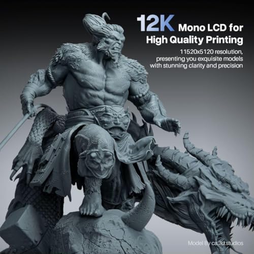 ELEGOO Saturn 4 Ultra 12K Resin 3D Printer  with Smart Automatic Leveling  10 Inch 12K Monochrome LCD  150mm/h Faster Printing Speed 8 62x4 84x8 66 Inch Printing Size