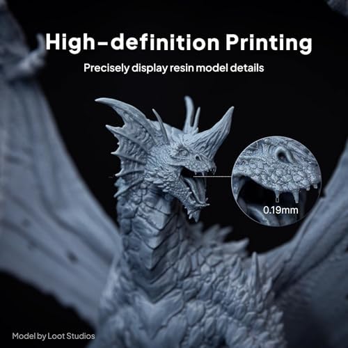 ELEGOO Saturn 4 Ultra 16K Resin 3D Printer with 10 16K Mono LCD and Flip up Lid  Smart Tank Heating at 30  C  150mm/h High Speed Printing  Large Printing Size of 8 33   4 66   8 66 Inches
