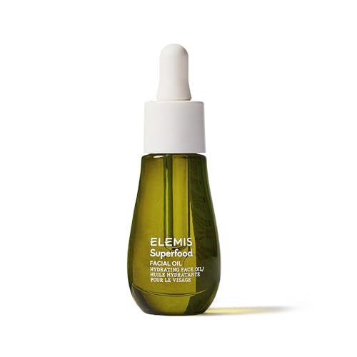 ELEMIS Superfood Facial Oil   Antioxidant Rich Nourishing Serum  Radiance Enhancing Lightweight Skin Elixir  Hydration Booster  Non Greasy Botanical Blend   15ml