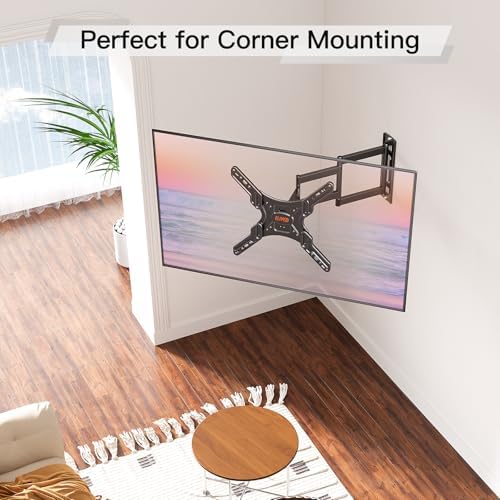 ELIVED Long Arm TV Wall Mount for Most 26 60 Inch TVs  29 5 Inch Long Extension TV Mount Swivel and Tilt  Max VESA 400x400mm  Full Motion Wall Mount tv Bracket Holds up to 77 lbs 
