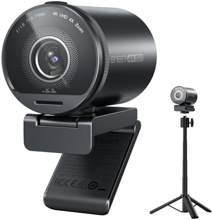 EMEET S600 4K Webcam for Streaming   Sony 1/2 55 Sensor  PDAF Autofocus  1080P 60FPS  2 Noise Reduction Mics  Built in Privacy Cover  73  FOV  Streaming Camera for Live Commerce/Gaming/Beauty