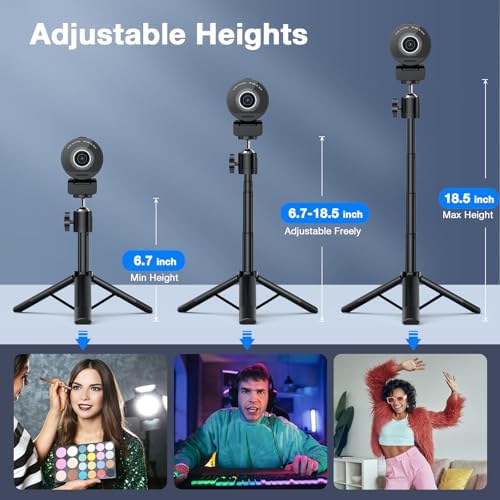 EMEET S600 4K Webcam for Streaming   Sony 1/2 55 Sensor  PDAF Autofocus  1080P 60FPS  2 Noise Reduction Mics  Built in Privacy Cover  73  FOV  Streaming Camera for Live Commerce/Gaming/Beauty