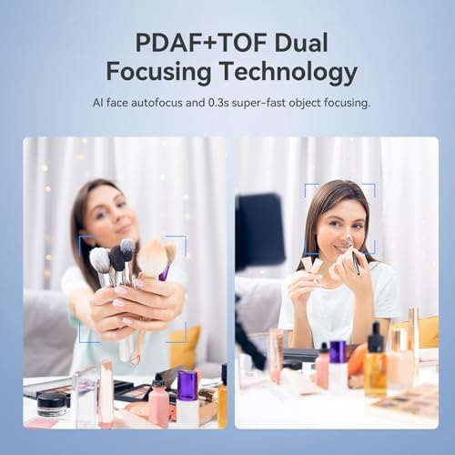 EMEET S600 4K Webcam for Streaming   Sony 1/2 55 Sensor  PDAF Autofocus  1080P 60FPS  2 Noise Reduction Mics  Built in Privacy Cover  73  FOV  Streaming Camera for Live Commerce/Gaming/Beauty