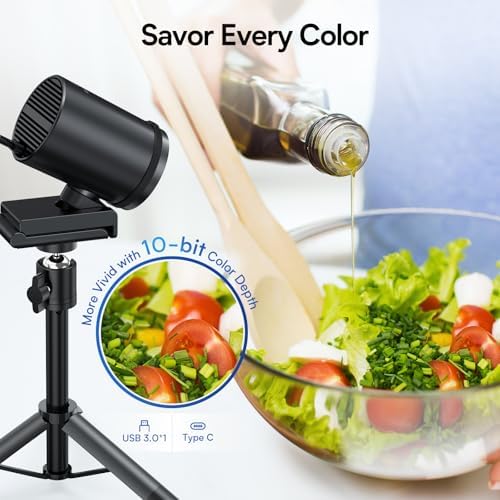 EMEET S600 4K Webcam for Streaming   Sony 1/2 55 Sensor  PDAF Autofocus  1080P 60FPS  2 Noise Reduction Mics  Built in Privacy Cover  73  FOV  Streaming Camera for Live Commerce/Gaming/Beauty