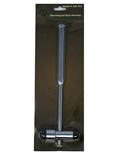 EMI Buck Neurogical Reflex Testing Hammer with Needle and Brush  Black 