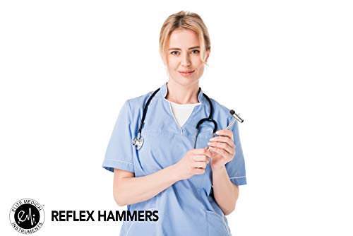 EMI Buck Neurogical Reflex Testing Hammer with Needle and Brush  Black 