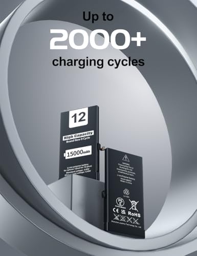 EMNT 12000mAh Battery for iPhone 8   Model A1863 A1905 A1906  High Capacity Than Others Replacement Battery with Complete Repair Tool Kit and Instructions 8