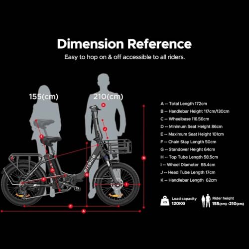 ENGWE Electric Bikes for Adults  20 Folding Electric Bike  Step thru Ebike with Removable 15 6Ah Battery 140KM Range  7 Speed Electric Bicycle E Bike for Men Women