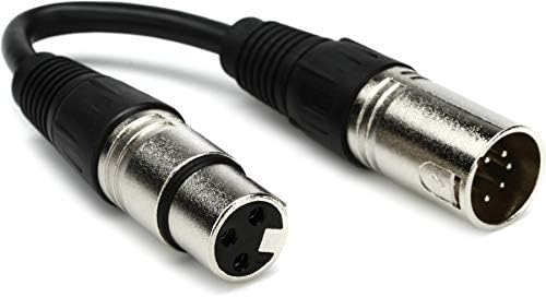 ENTTEC Open DMX USB 512 Ch Non Isolated DMX Interface and DMX3F5M 3 pin to 5 pin Turnaround