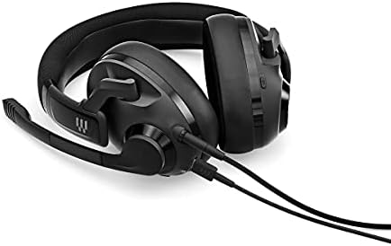 EPOS H3 Hybrid   Closed Acoustic Gaming Headset with Bluetooth   USB A PC & 3 5mm Console Cable   Dual Microphones   Lightweight   Easy Adjustment   Long Battery Life   Multi Platform Compatible Black